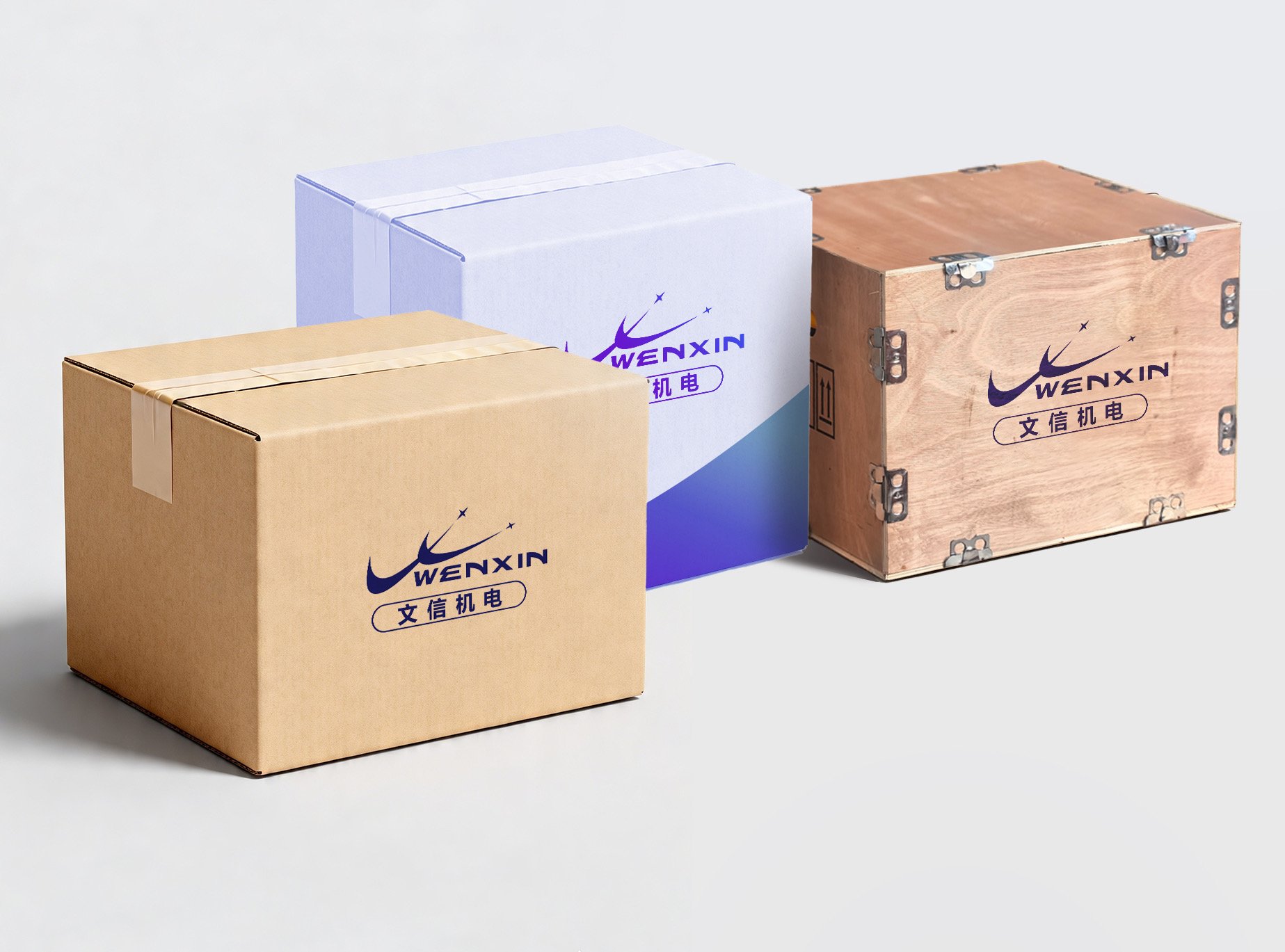 WENXIN OEM packaging design — custom cartons, wooden crates and labels
