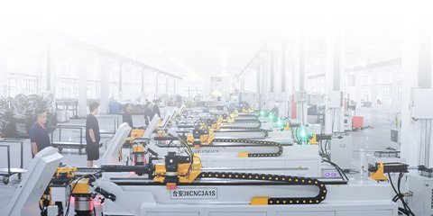CNC machining line inside a WENXIN production workshop