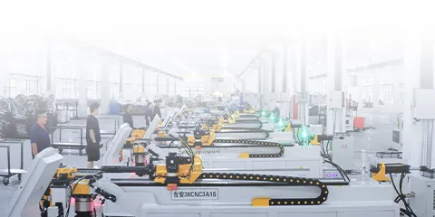 CNC machining line inside a WENXIN production workshop