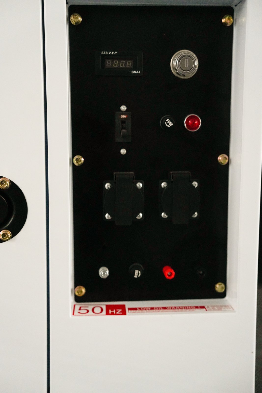 WENXIN freezer-cabinet-silent-4-2-8-0kw diesel generator, control panel view