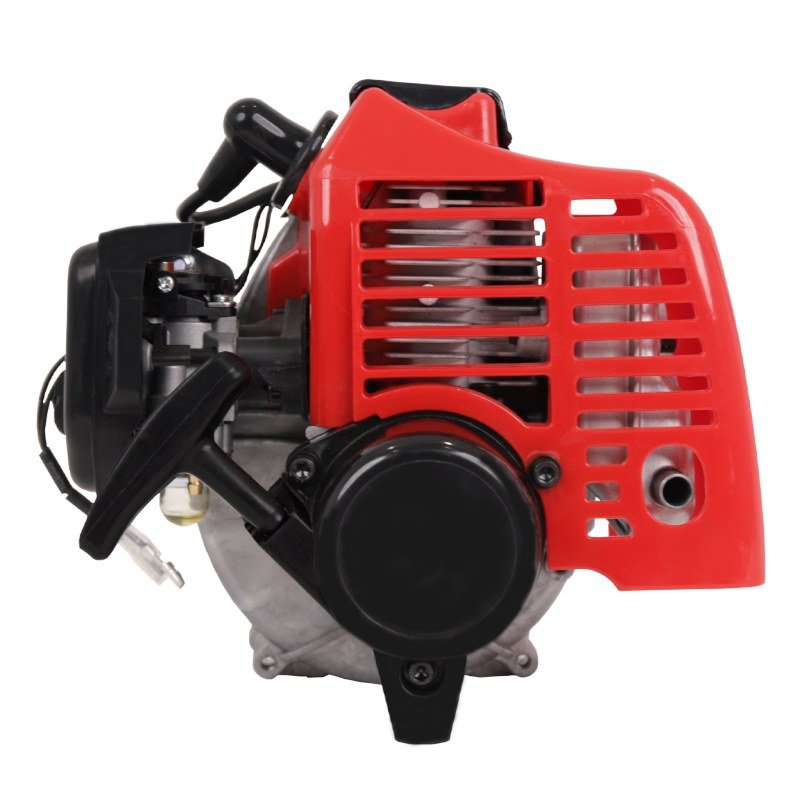 TU26 25.6 cc two-stroke gasoline engine on a white background