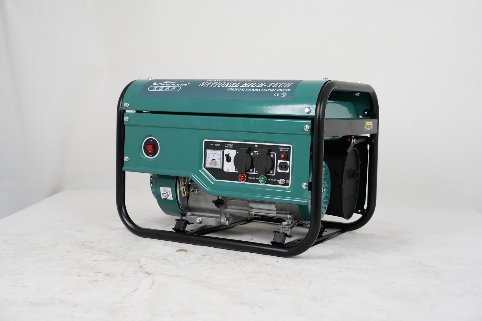WENXIN knife-type-1-8kw gasoline generator, control panel view