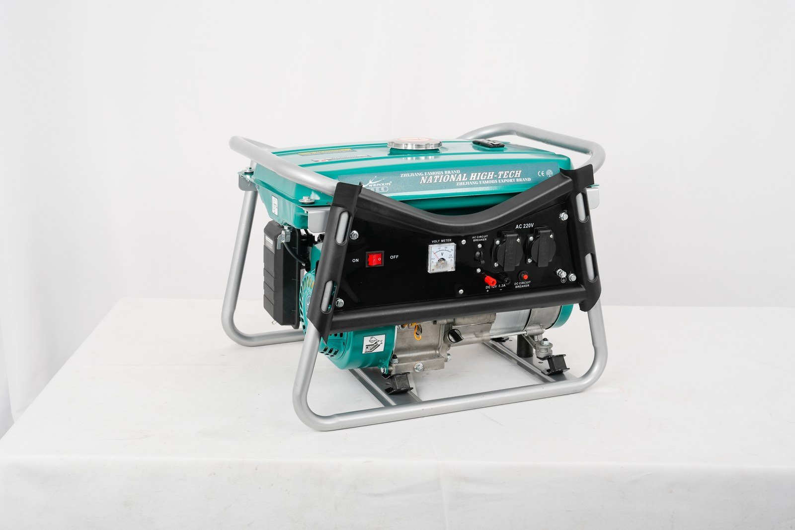 WENXIN rv-type-1-8kw gasoline generator, control panel view