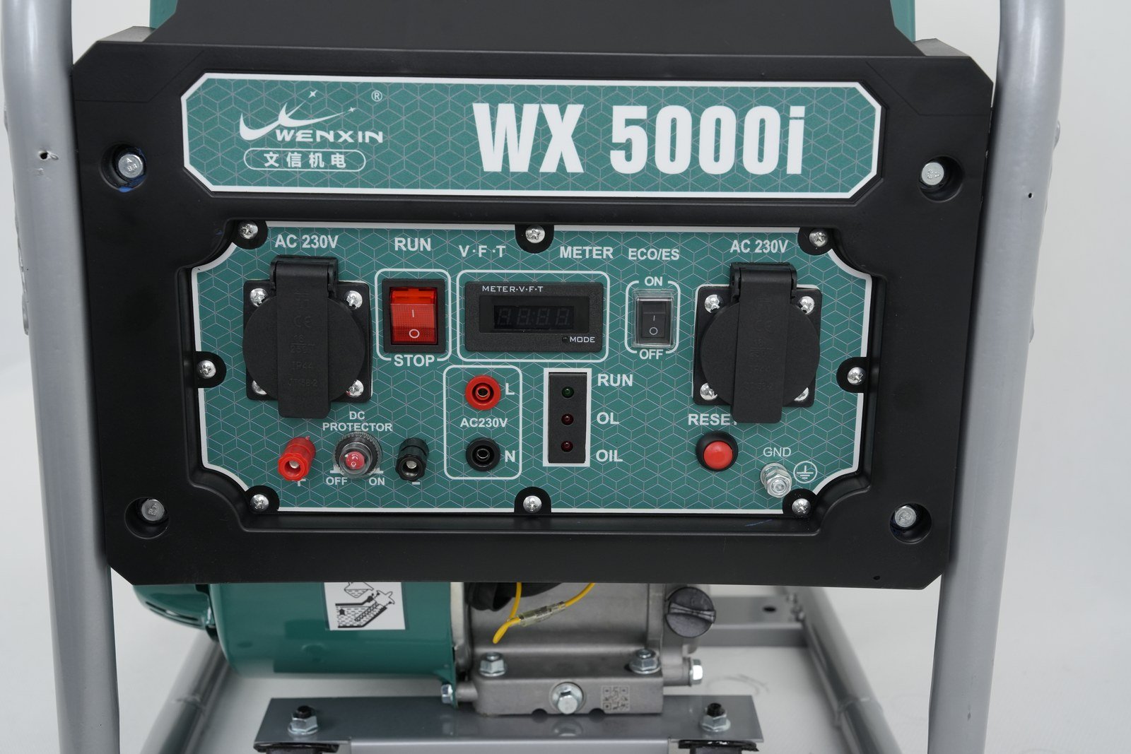 WENXIN 3-0-4-5kw-wenxin-type-open-frame inverter generator, control panel view