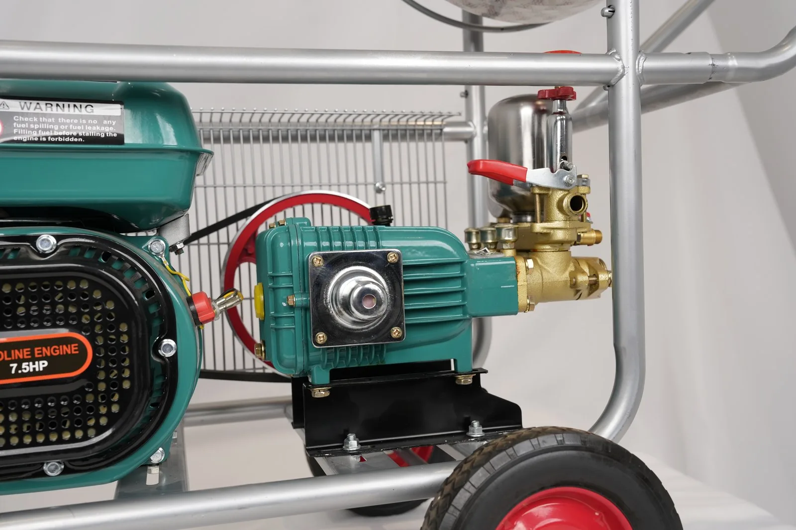WENXIN 22-30-tricycle-cart sprayer unit (engine + pump), pump head view