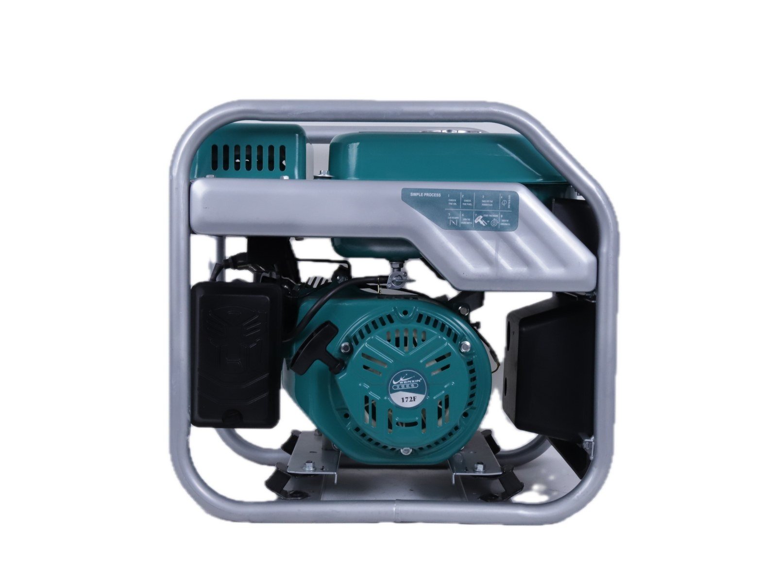 WENXIN 3-0-4-5kw-open-frame inverter generator, side view