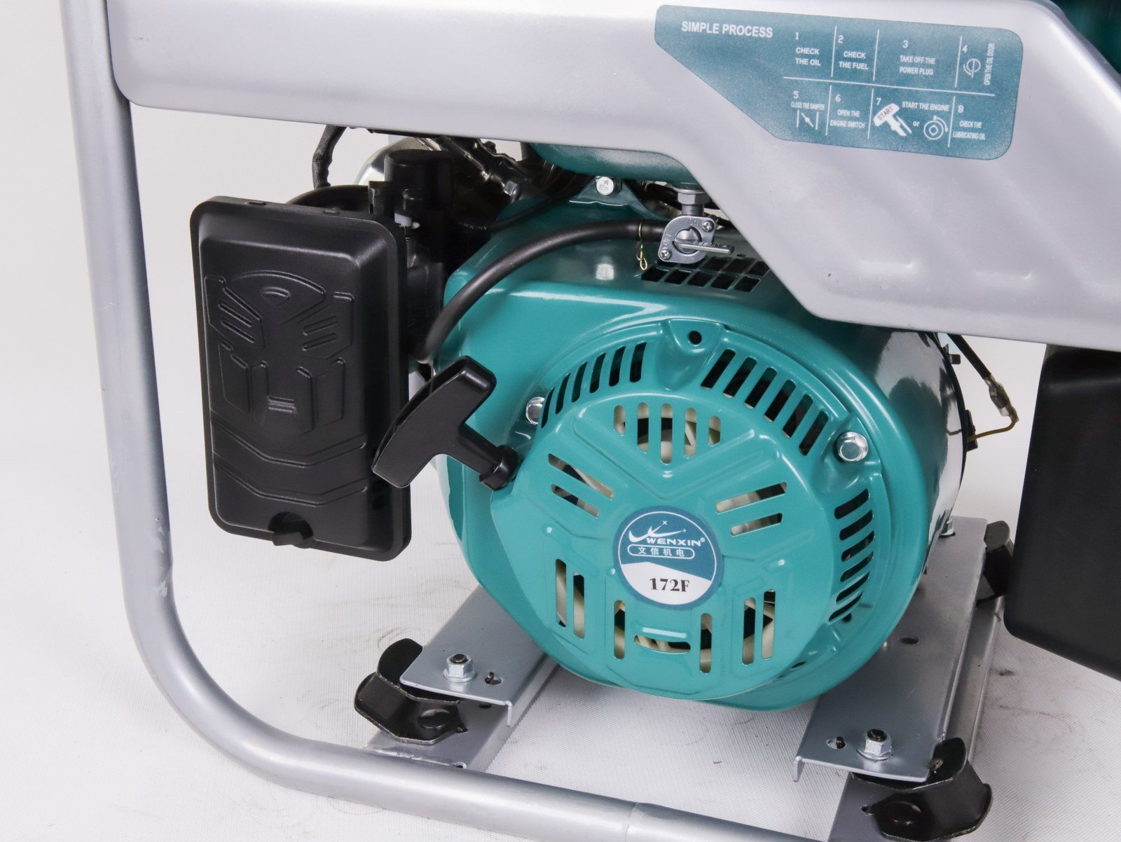 WENXIN 3-0-4-5kw-open-frame inverter generator, engine view