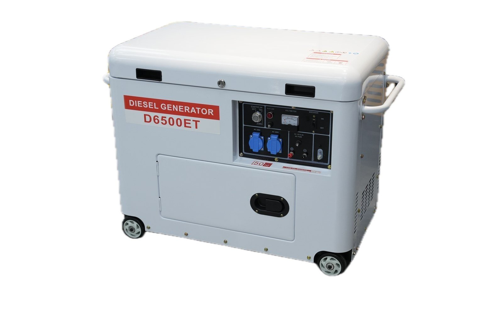 WENXIN loaf-cabinet-silent-4-2-6-0kw diesel generator, front view