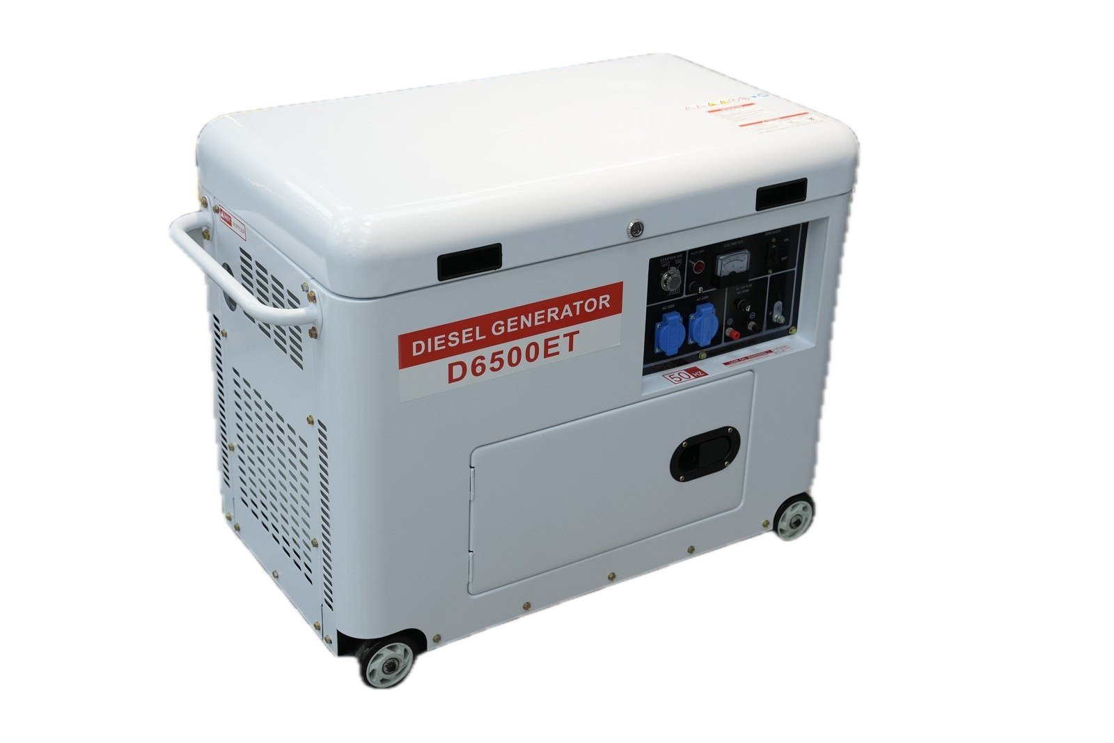 WENXIN loaf-cabinet-silent-4-2-6-0kw diesel generator, side view