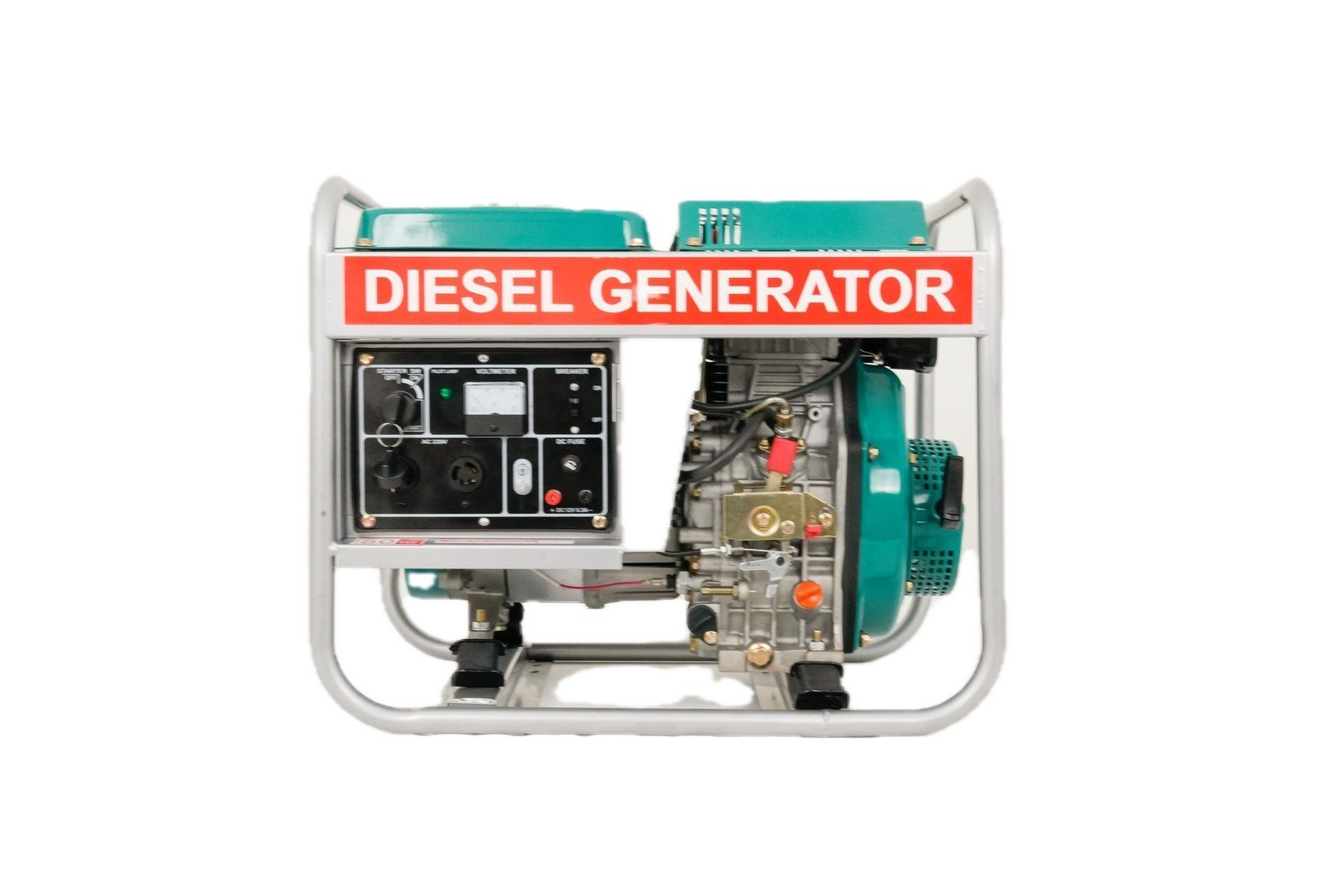 WENXIN manual-open-frame-2-8kw diesel generator, front view