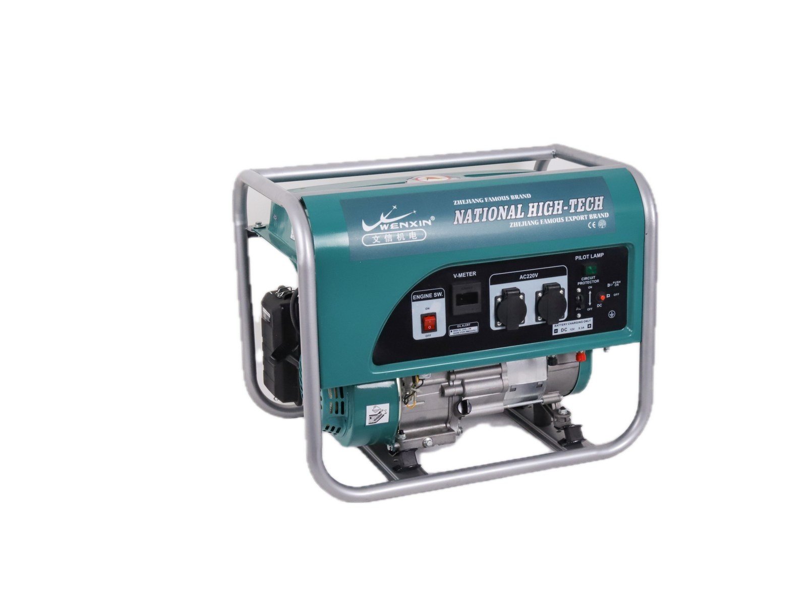 WENXIN 1-8kw gasoline generator, front view