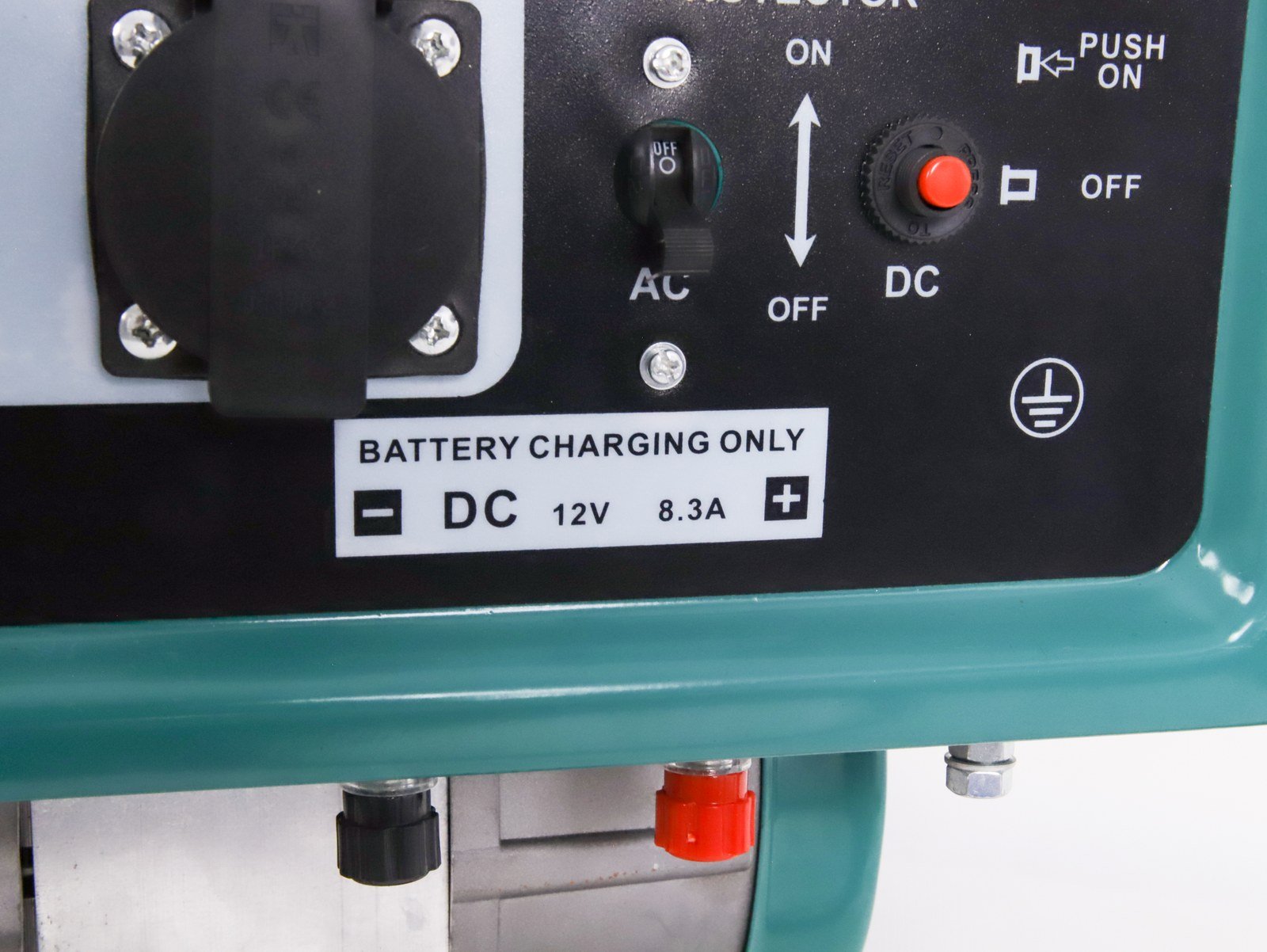 WENXIN 1-8kw gasoline generator, control panel view