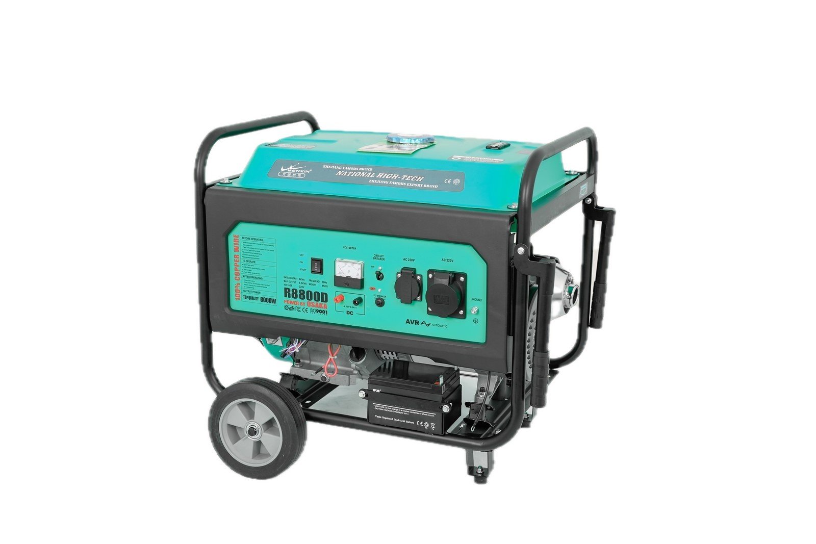 WENXIN 4-8kw gasoline generator, front view