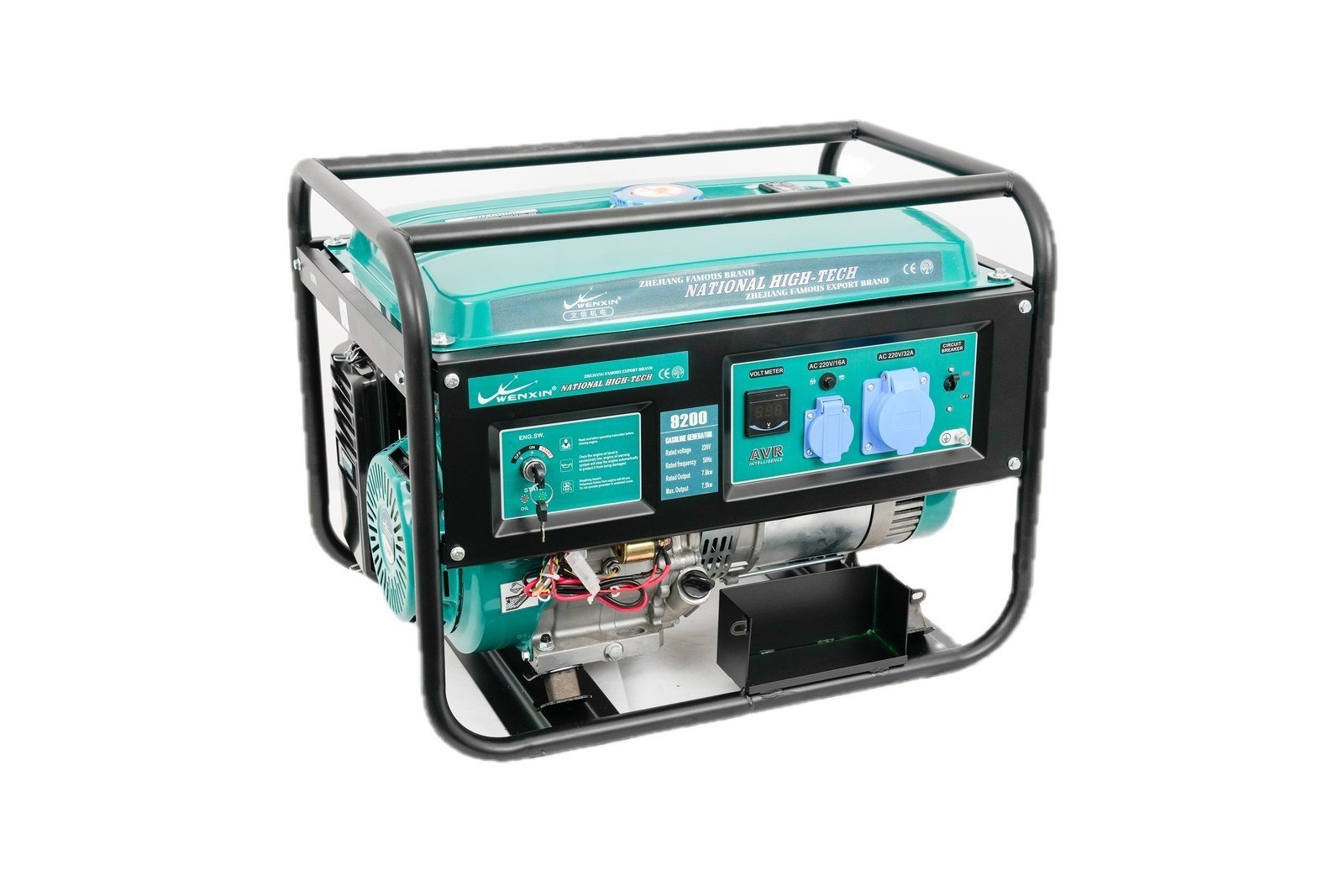 WENXIN bh-type-4-10kw gasoline generator, side view