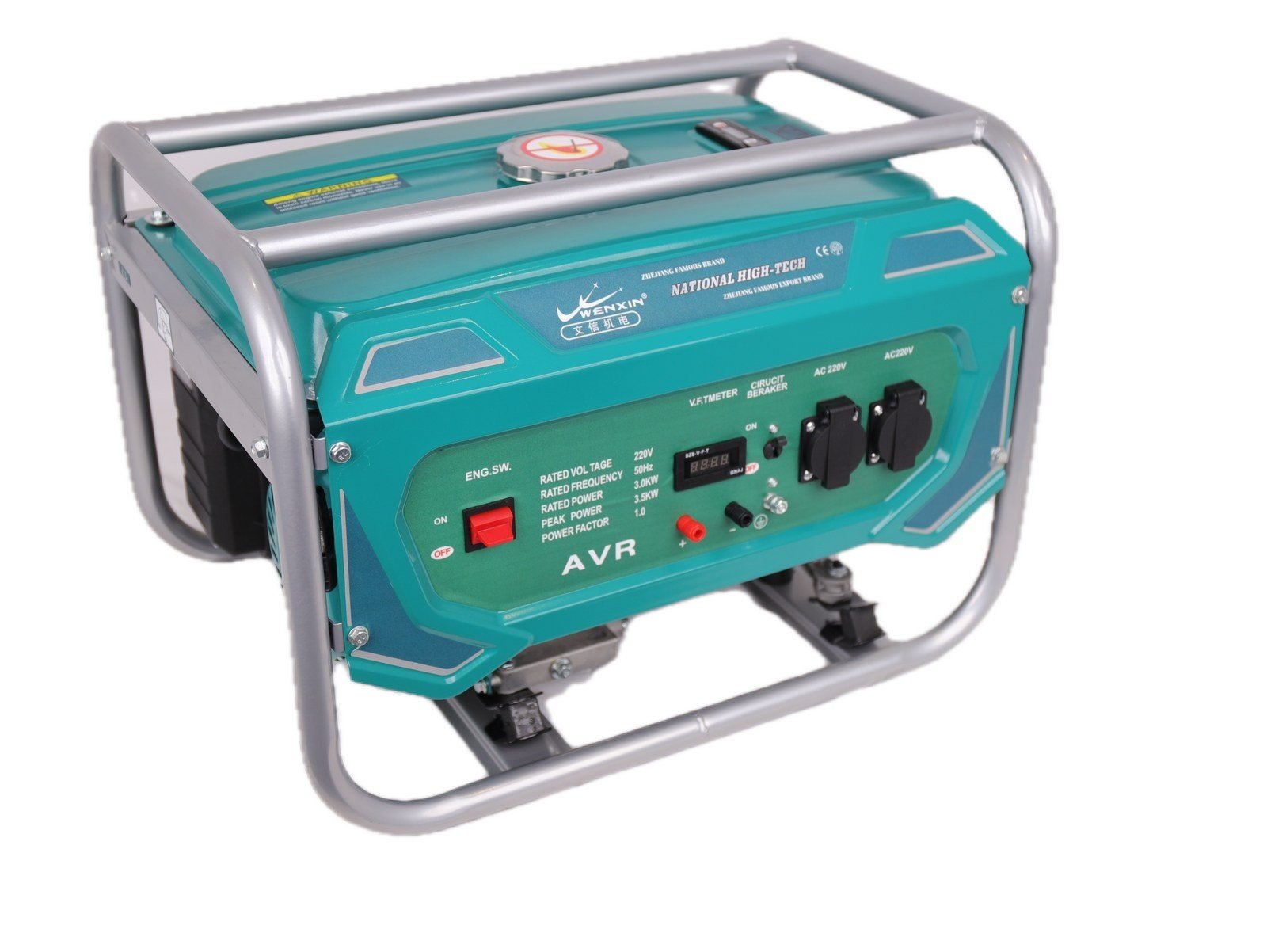 WENXIN big-tank-type-1-5-3-2kw gasoline generator, side view