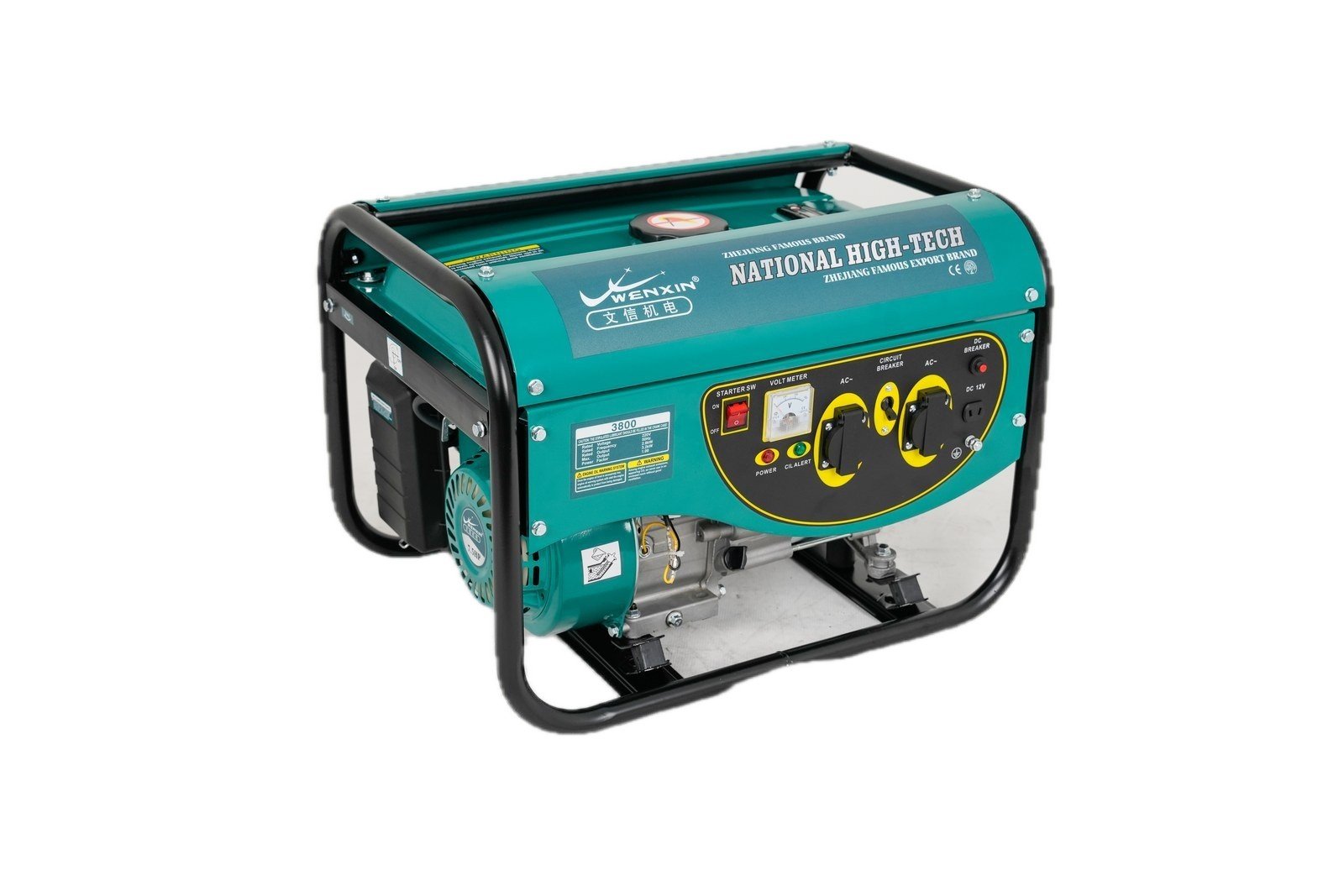 WENXIN fish-type-1-8kw gasoline generator, side view