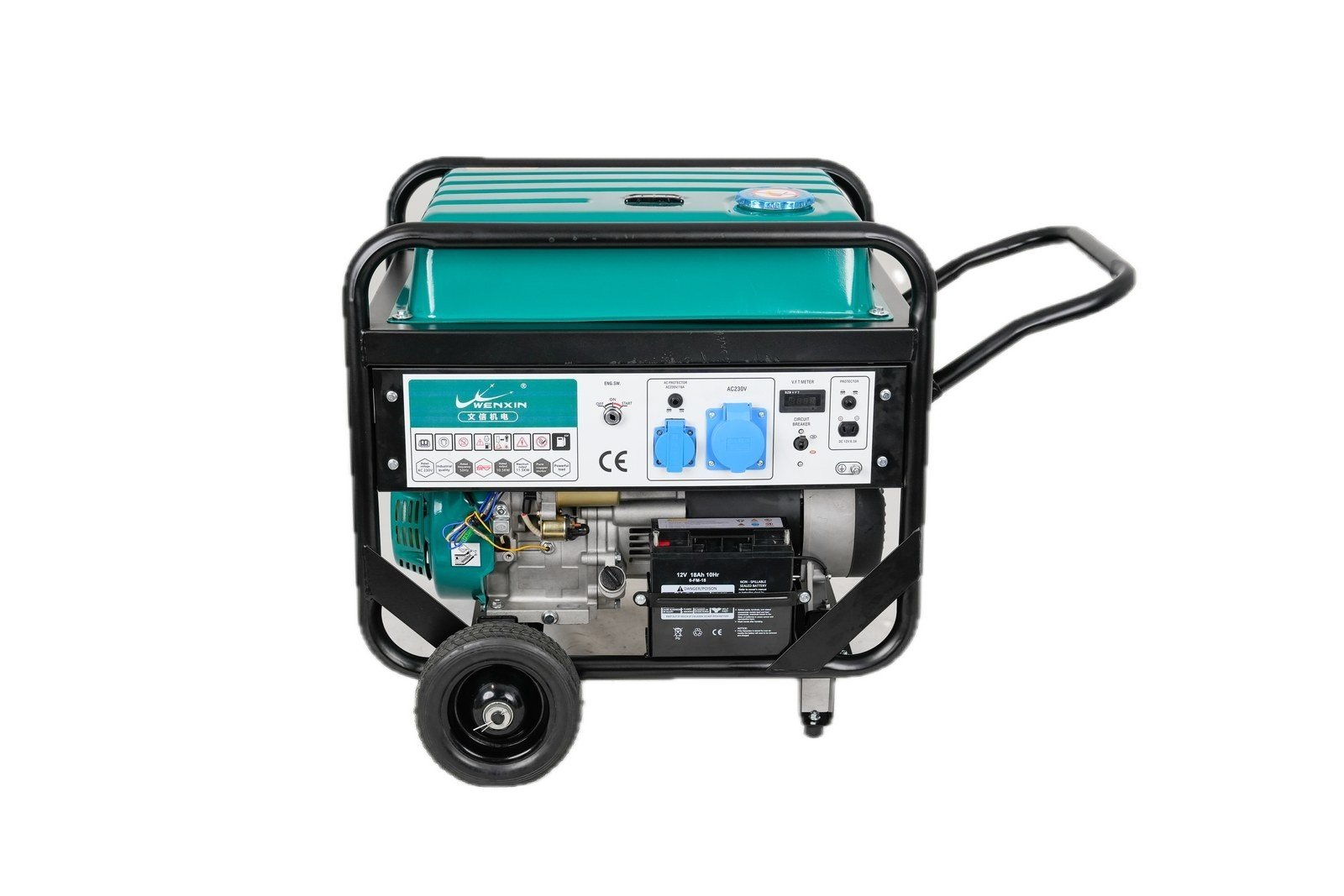 WENXIN r-type-5-10kw gasoline generator, front view