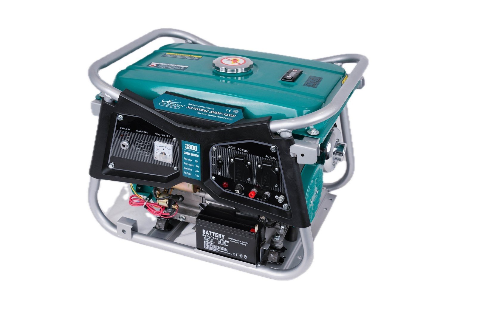 WENXIN v-type-1-5-10kw gasoline generator, side view