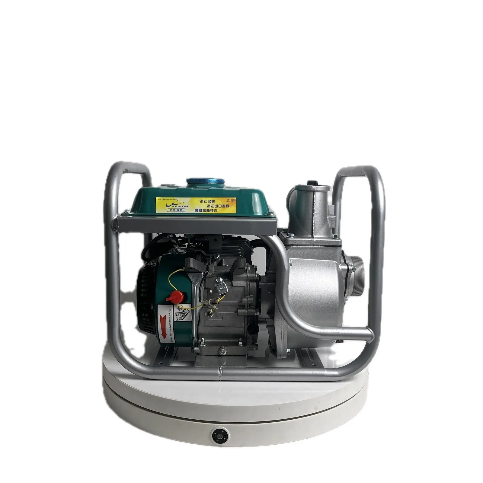 WENXIN 3-inch gasoline water pump, front view