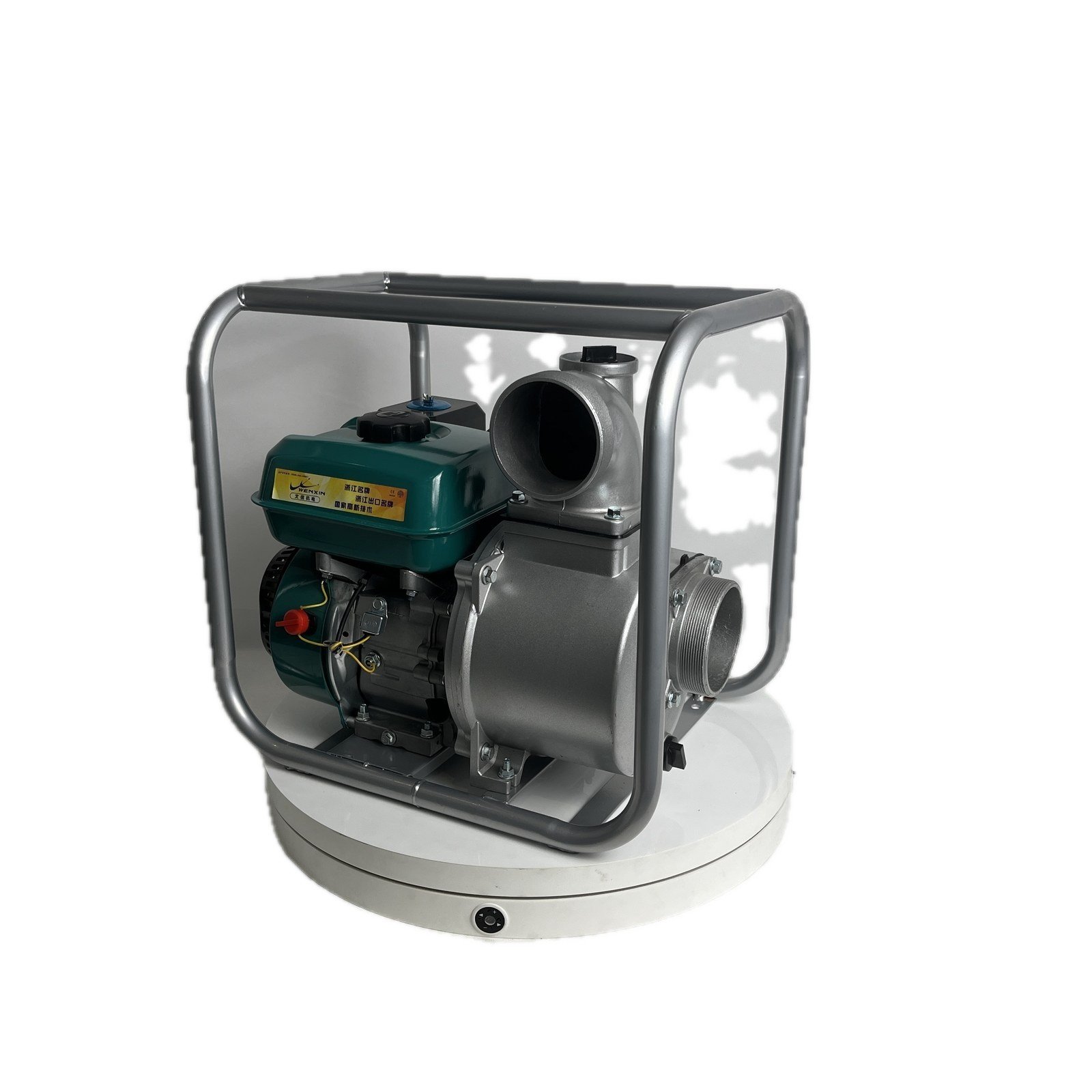 WENXIN 4-inch gasoline water pump, side view