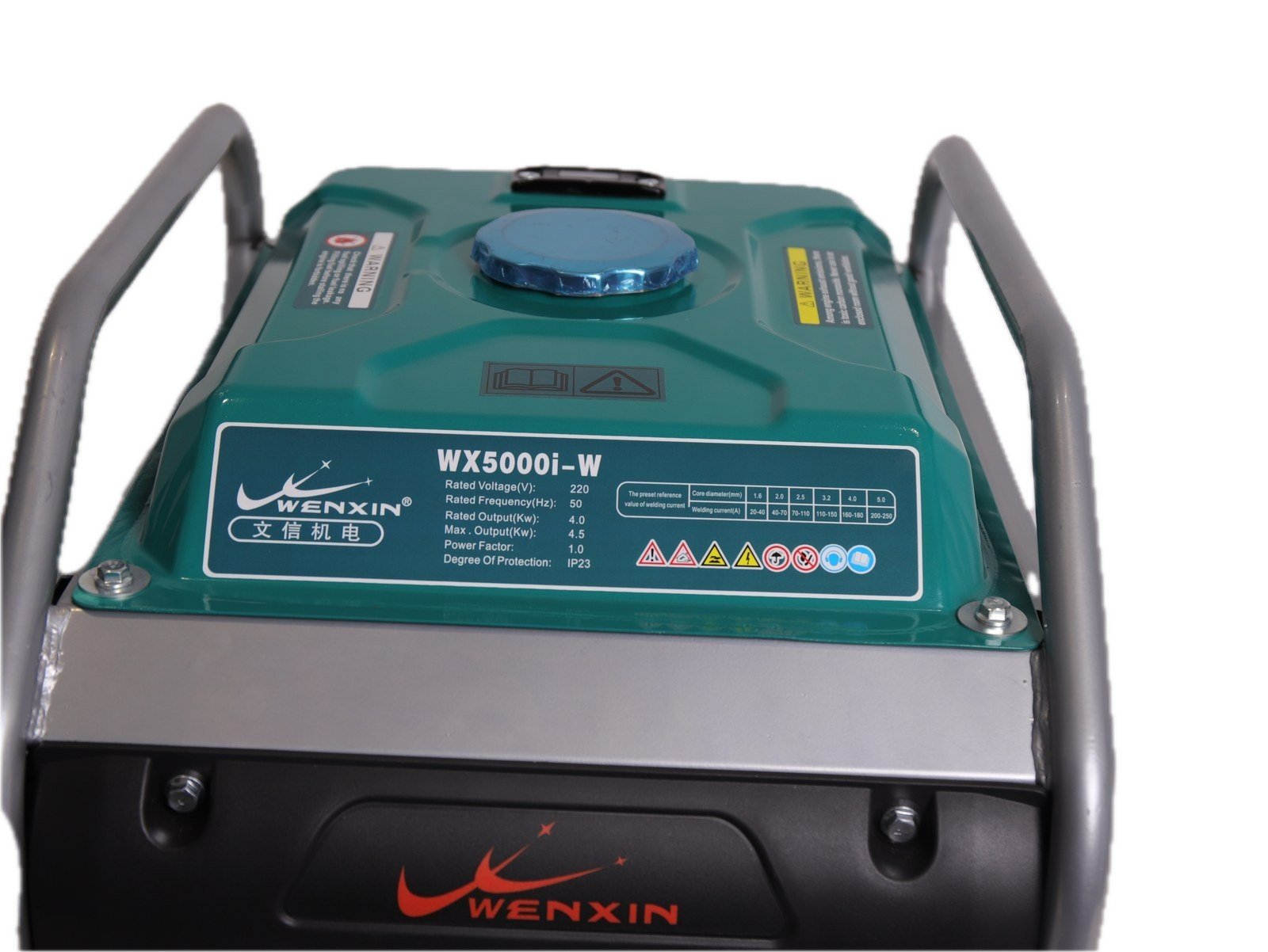 WENXIN 3-5kw-atm-type-inverter welder generator, side view