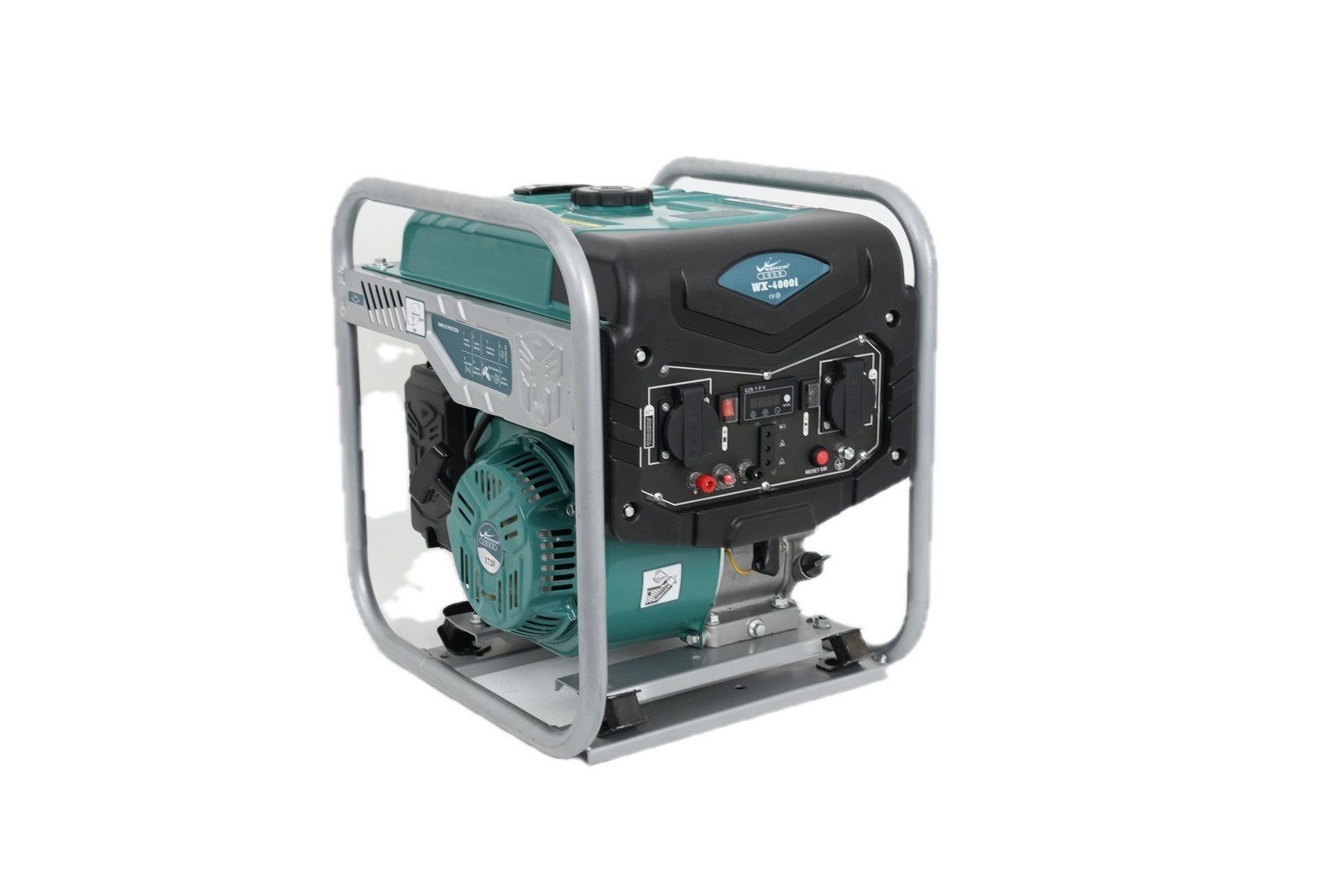 WENXIN 3-0-4-5kw-kingkong-type-open-frame inverter generator, side view