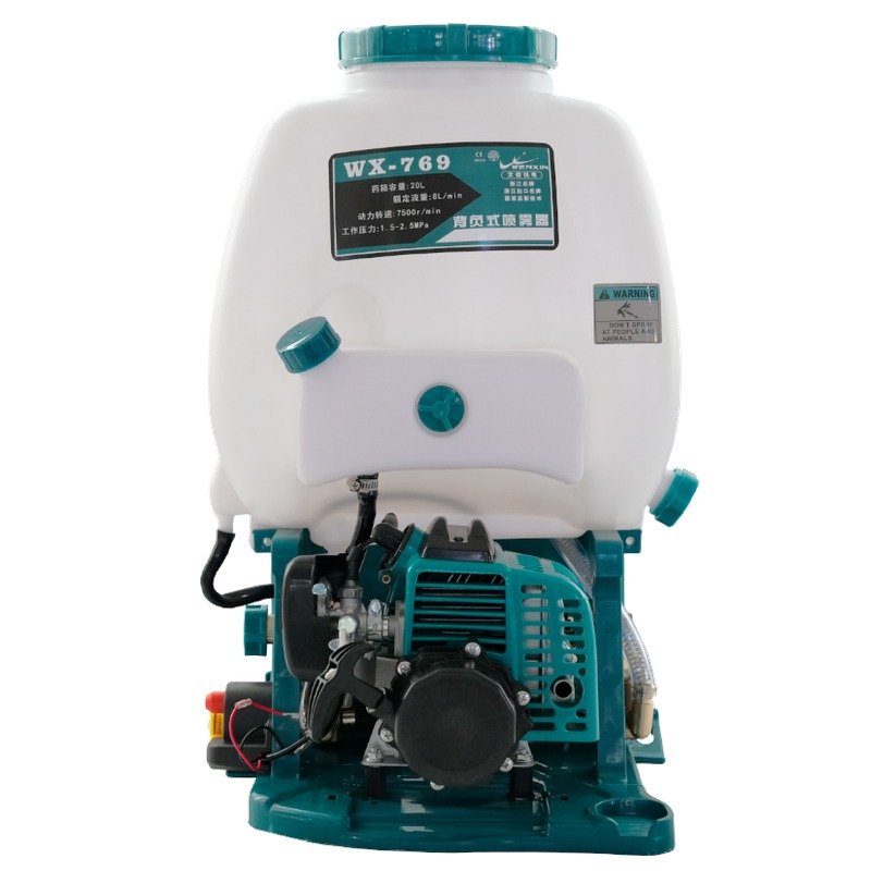 WENXIN 769 knapsack power sprayer on a white background, the reference unit for how to use a knapsack sprayer