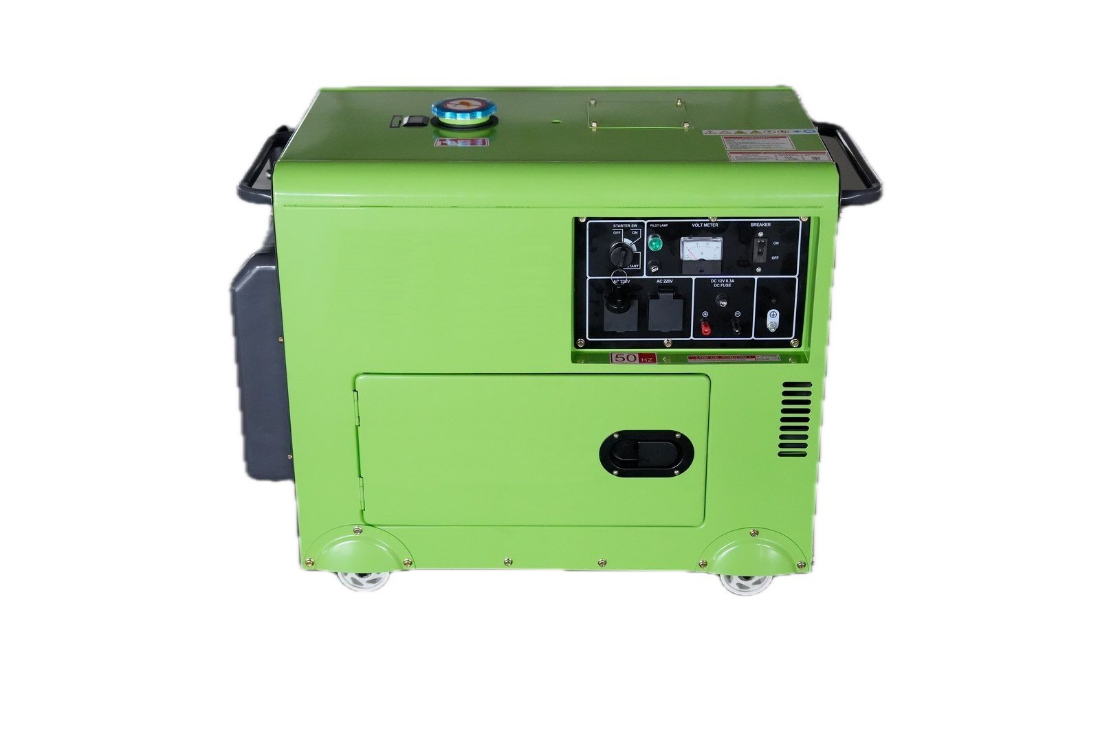 WENXIN silent-4-2-6-0kw diesel generator, front view