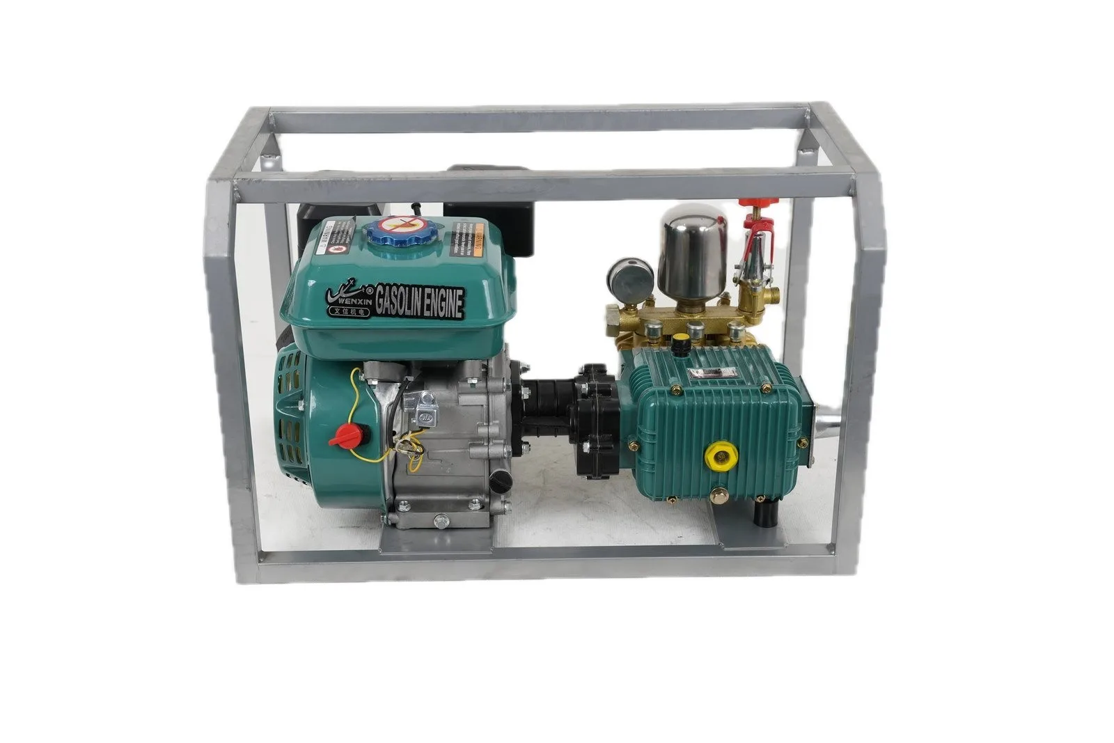 WENXIN 22-30-square-tube-direct-drive sprayer unit (engine + pump), front view