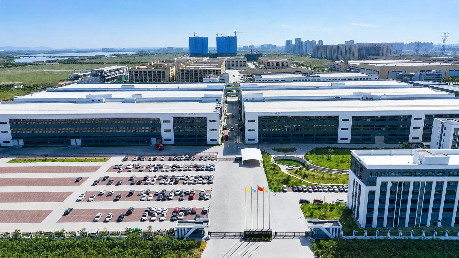 Aerial view of WENXIN Manufacturing Base III, 134,339 m², gasoline and diesel generators and smart agricultural machinery