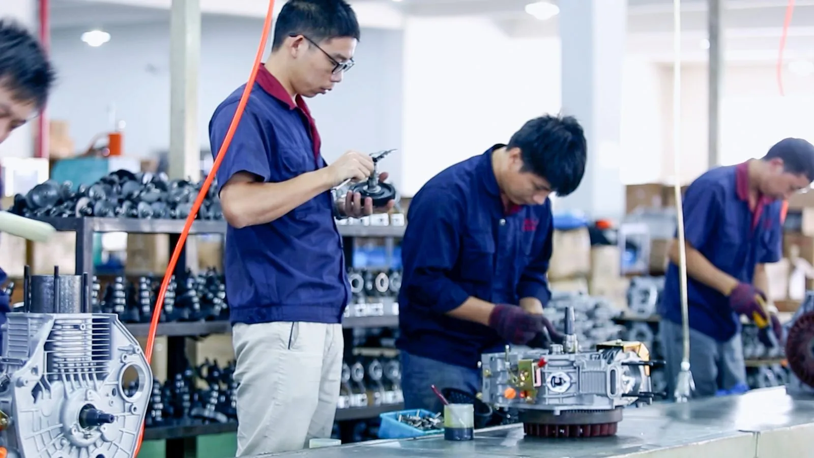 Diesel engine assembly at WENXIN