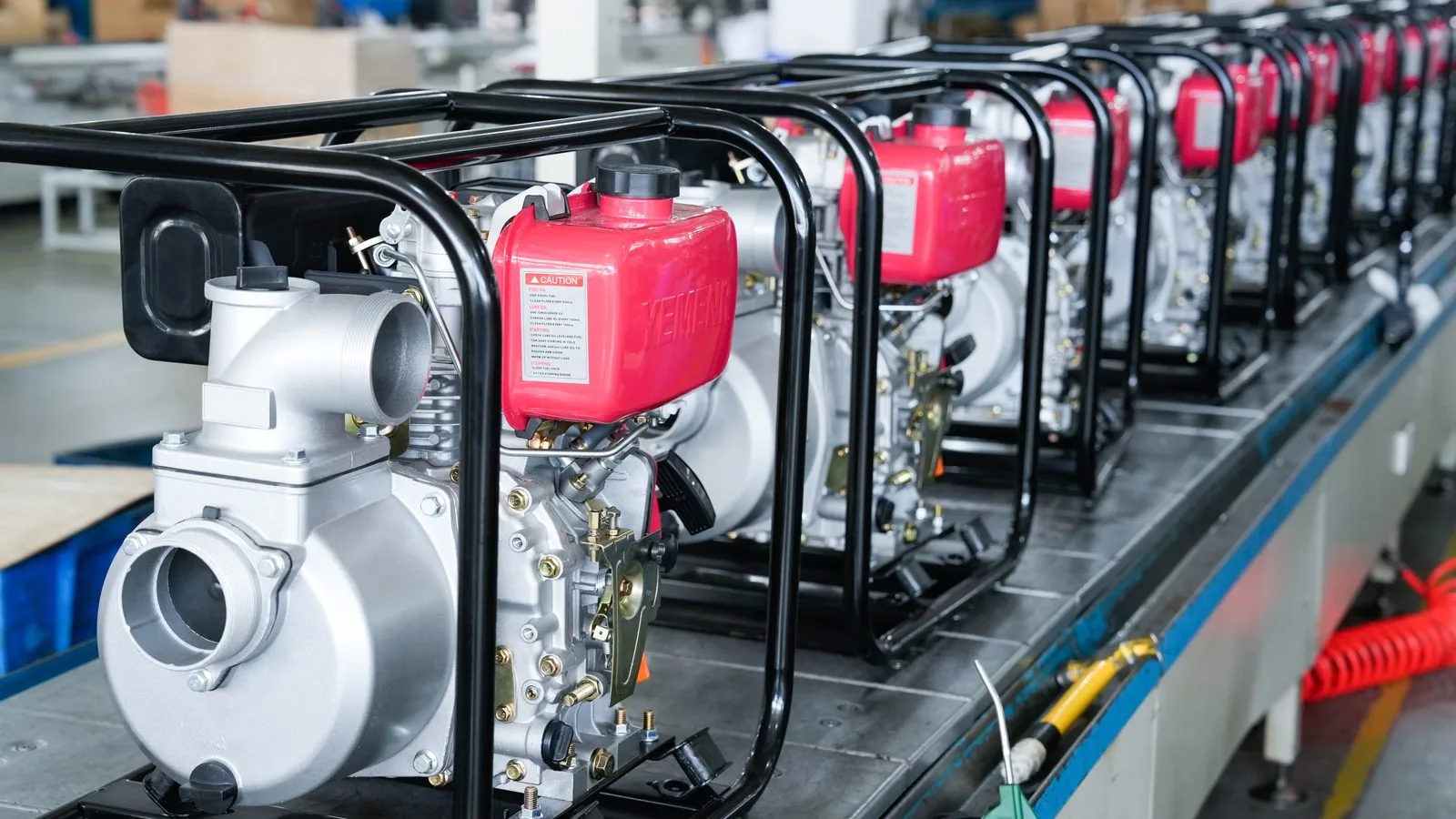 Diesel water pump assembly line at WENXIN