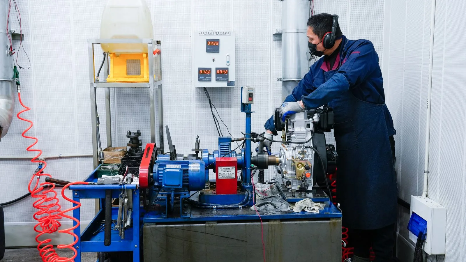 Diesel engine performance testing at WENXIN