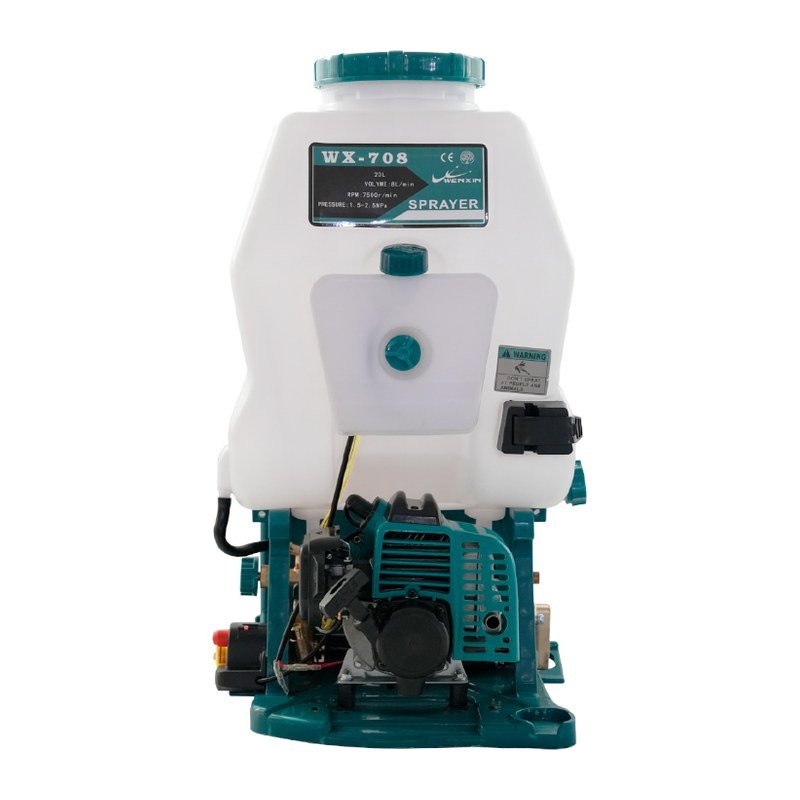 WENXIN WX-708-34 knapsack power sprayer, dual inlet version