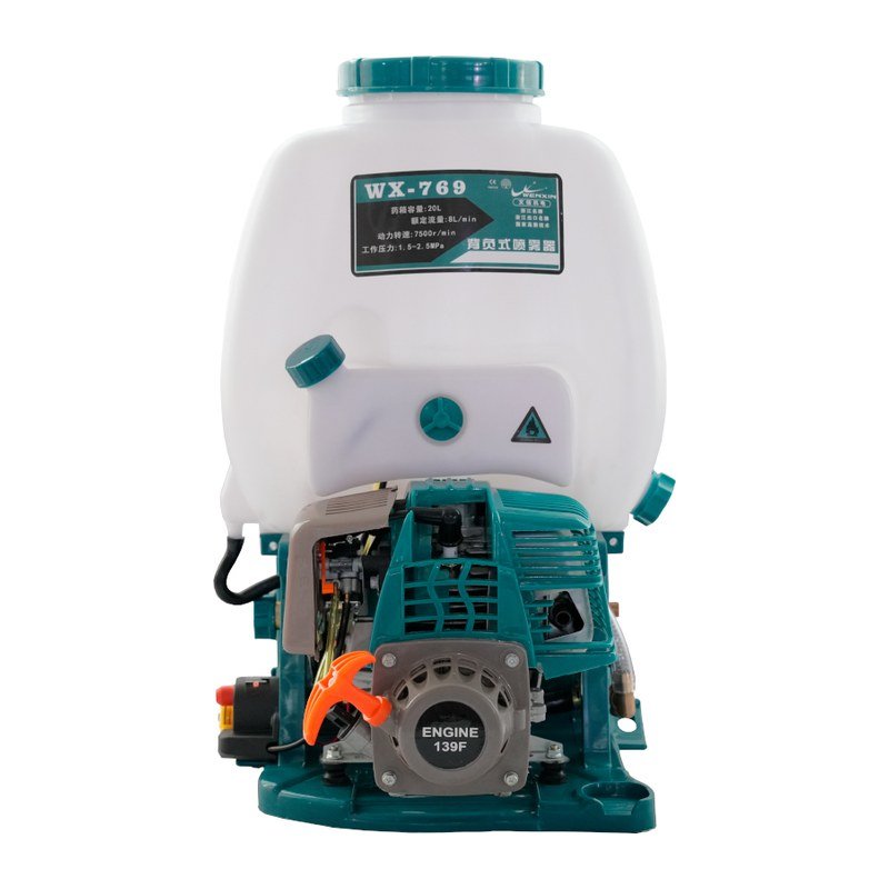 WENXIN WX-769-139 knapsack power sprayer, dual inlet version